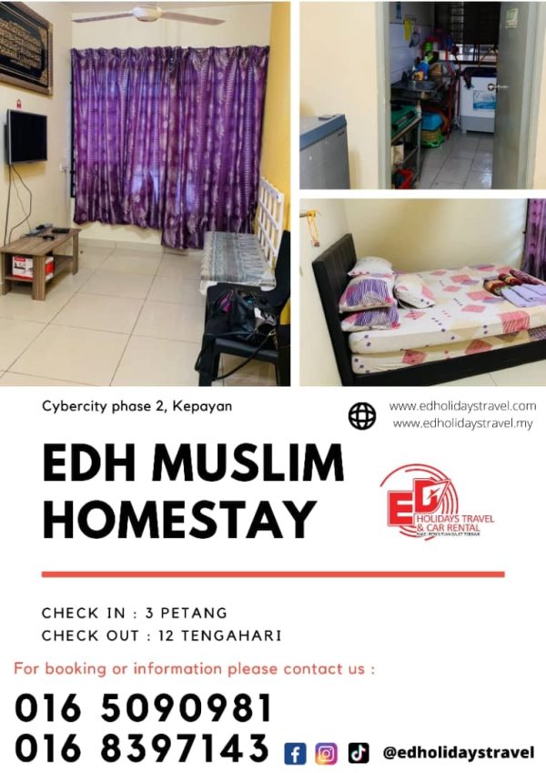 HOMESTAY CYBER CITY APARTMENTS – 3 BILIK (Ground Floor)